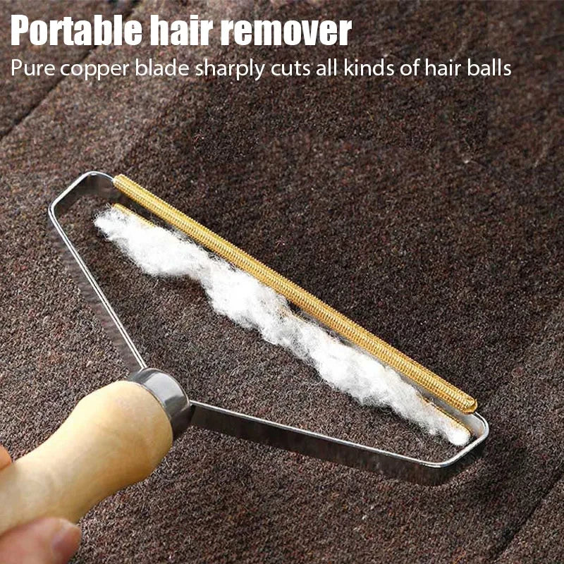 Portable Pet Hair Remover – Manual Lint Scraper & Cleaner