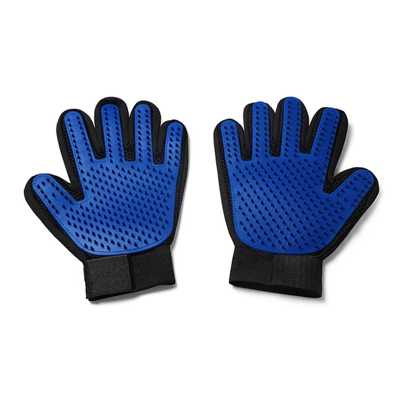 Silicone Pet Grooming Gloves – Hair Brush and Comb for Cats & Dogs, Bathing and Hair Removal Tool