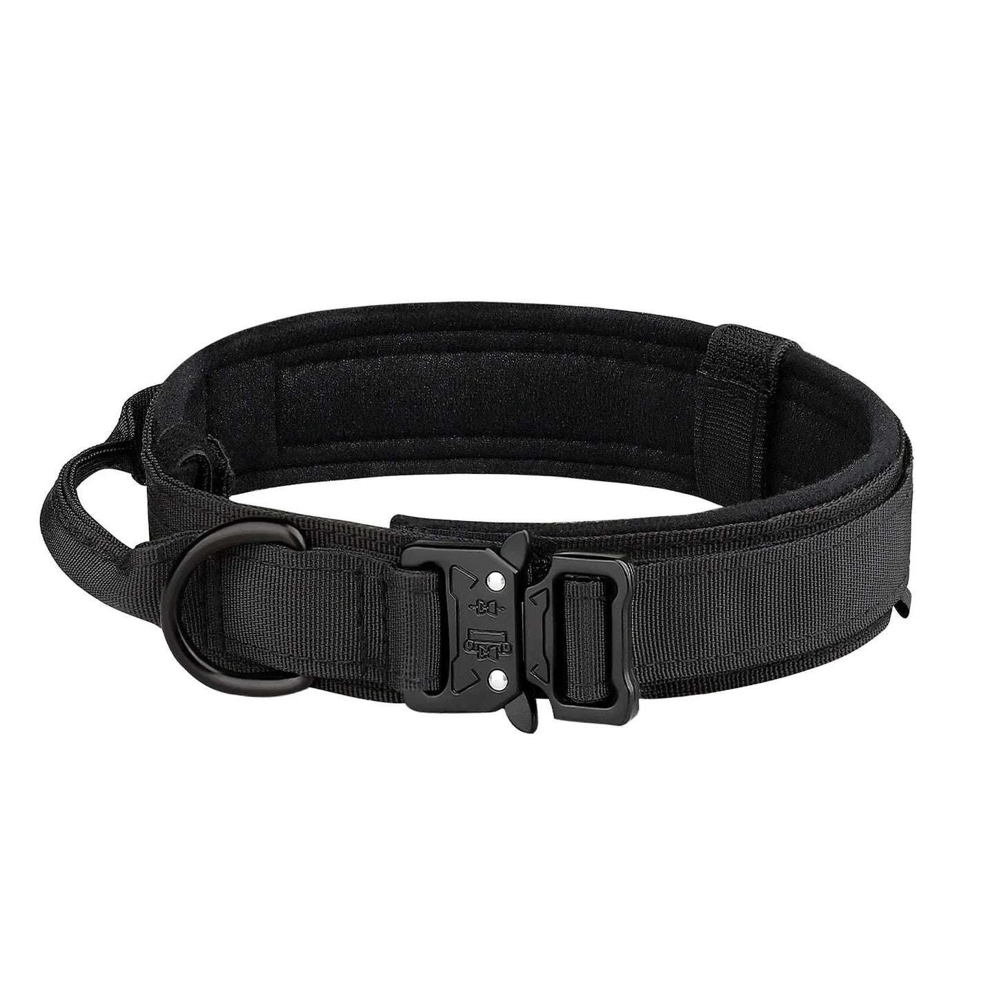 Taktisches Hundehalsband für den Außenbereich – strapazierfähiges Nylon mit Metallschnalle, atmungsaktives Design für mittelgroße und große Hunde – ideal für das Training