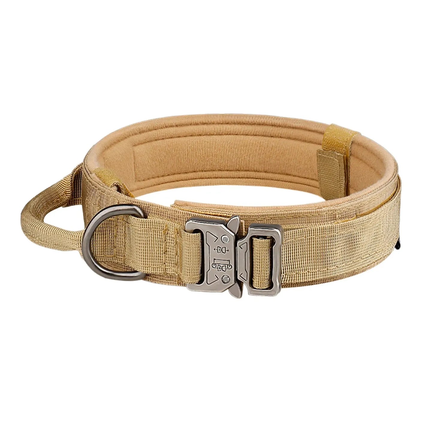 Taktisches Hundehalsband für den Außenbereich – strapazierfähiges Nylon mit Metallschnalle, atmungsaktives Design für mittelgroße und große Hunde – ideal für das Training