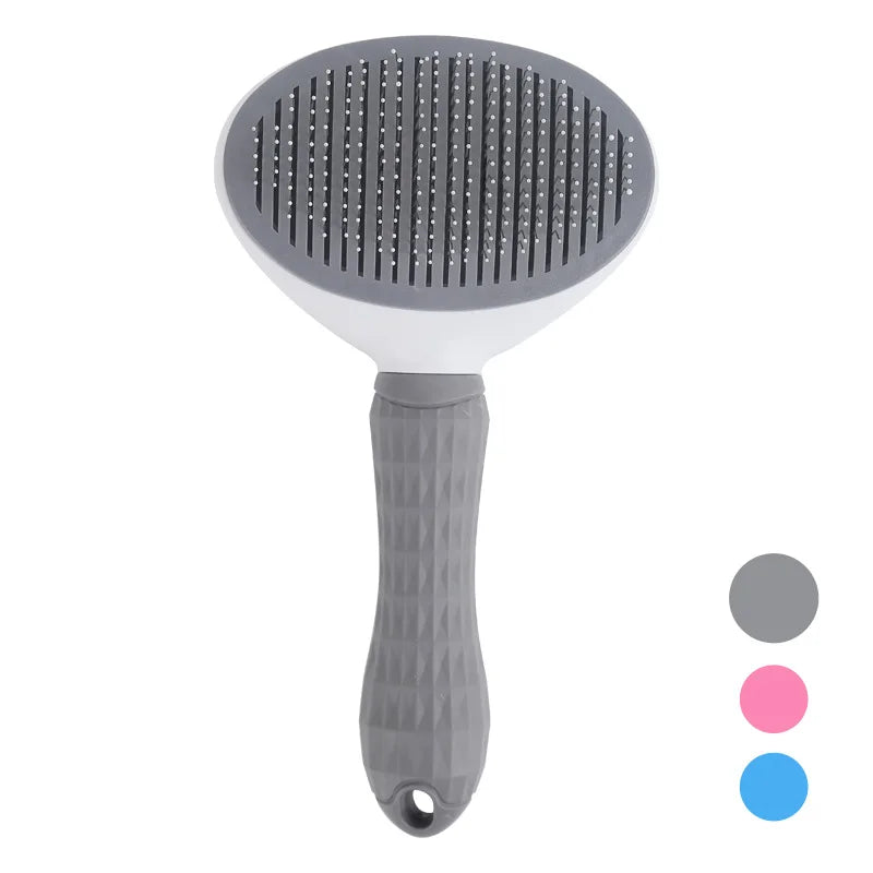 Self-Cleaning Pet Hair Removal Comb – Slicker Brush for Cats and Dogs
