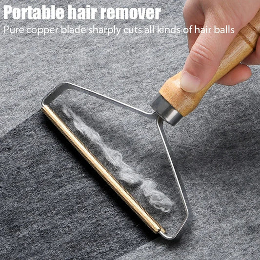 Portable Pet Hair Remover – Manual Lint Scraper & Cleaner