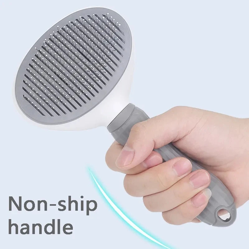 Self-Cleaning Pet Hair Removal Comb – Slicker Brush for Cats and Dogs