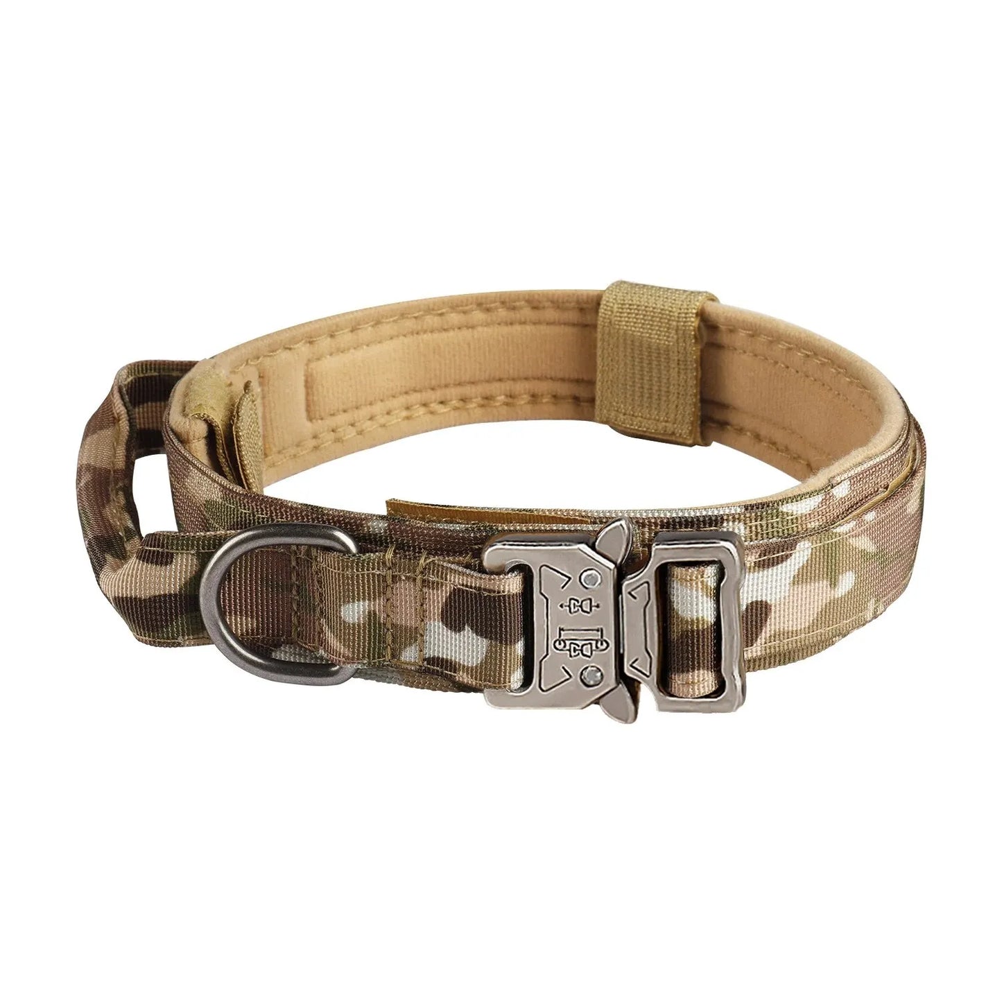 Taktisches Hundehalsband für den Außenbereich – strapazierfähiges Nylon mit Metallschnalle, atmungsaktives Design für mittelgroße und große Hunde – ideal für das Training