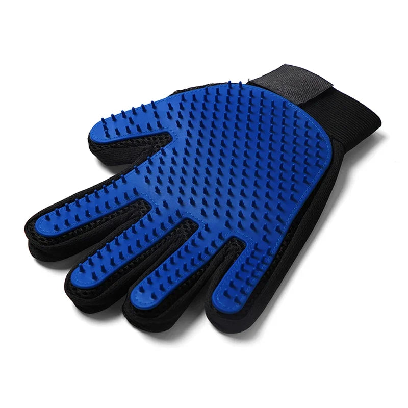 Silicone Pet Grooming Gloves – Hair Brush and Comb for Cats & Dogs, Bathing and Hair Removal Tool