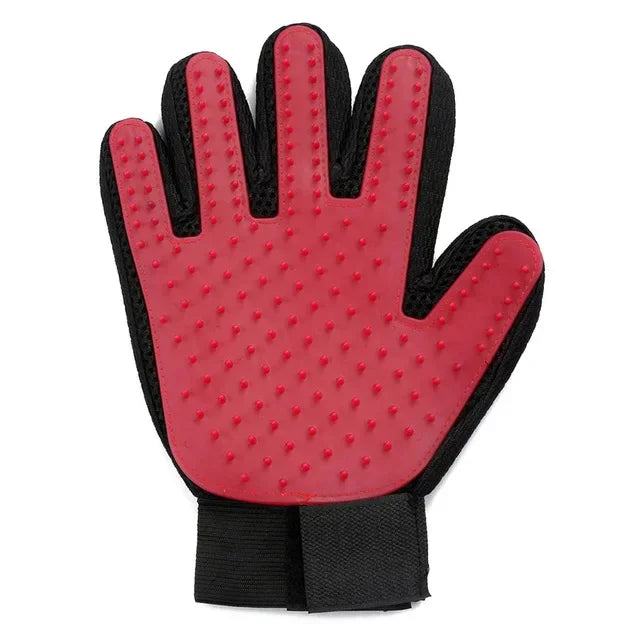 Silicone Pet Grooming Gloves – Hair Brush and Comb for Cats & Dogs, Bathing and Hair Removal Tool